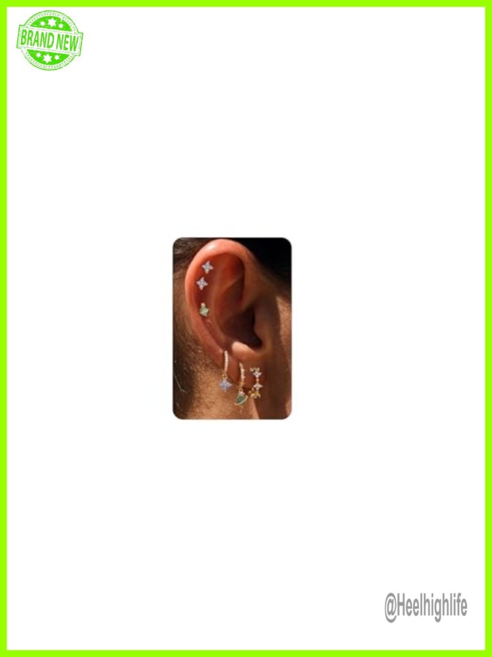 Sterling Silver Earring Stacks for Women Hypoallergenic Cartilage Huggie Hoop